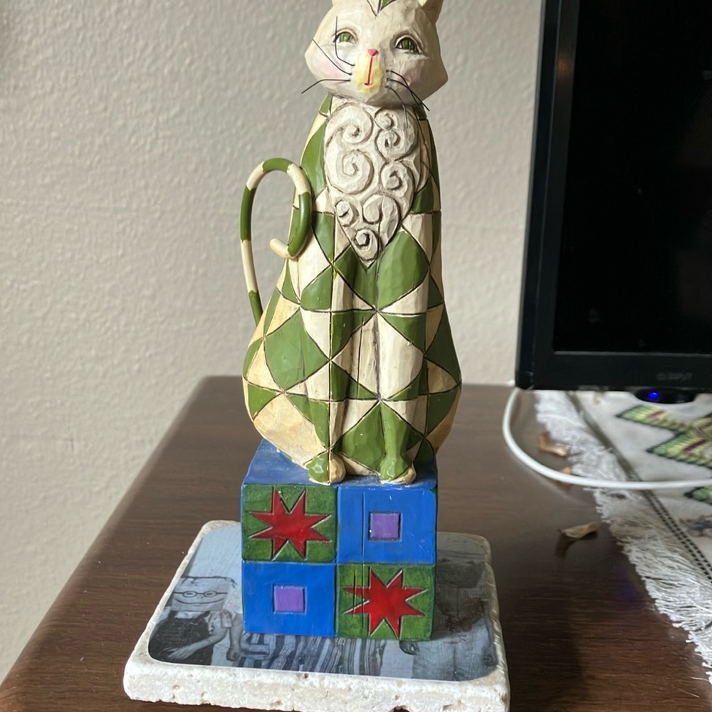 2003 Jim Shore "Felicity" Cat Figurine #114423 Heartwood Creek by Enesco